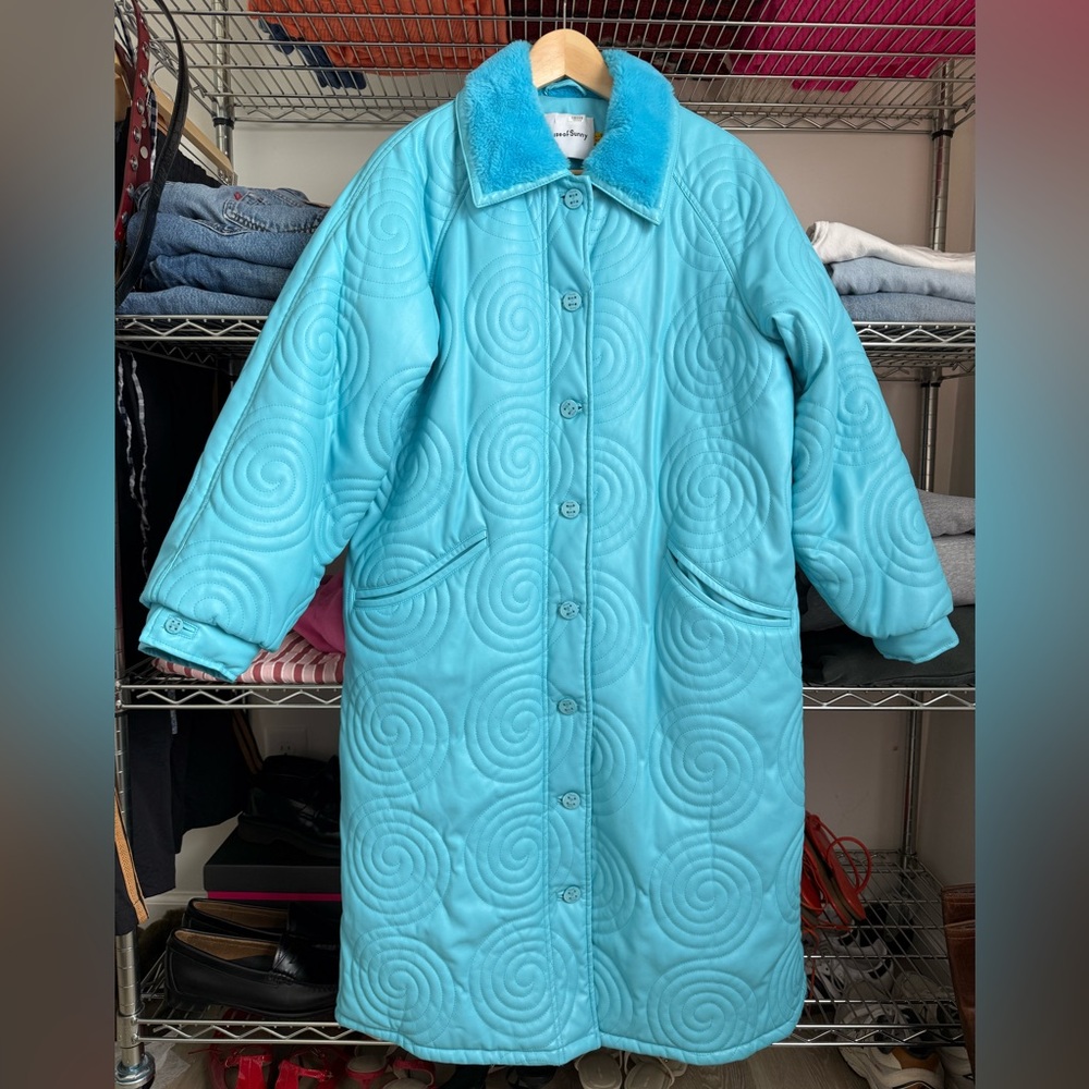 House of Sunny Leather Coat (Size US 2 / UK 6)